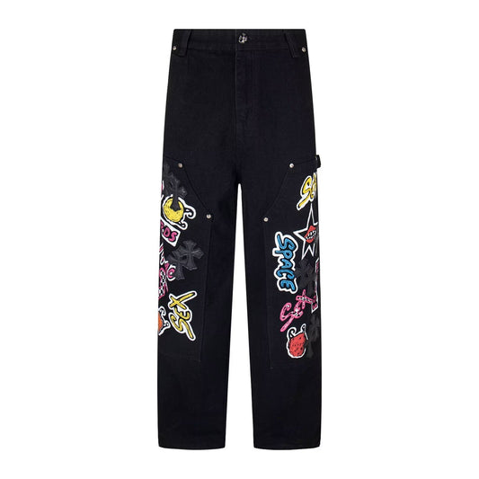 Chrome Hearts American street art cross with straight shaft Pants V10