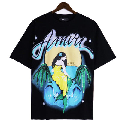 AMIRI Mermaid short-sleeved cotton T-Shirt